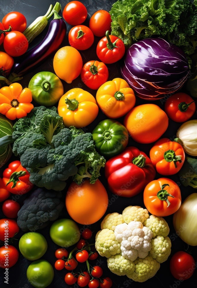 vibrant arrangement fresh fruits vegetables elegant marble surface showcasing natural colors textures, display, organic, produce, variety, food, gourmet vibrant arrangement fresh fruits vegetables elegant marble surface showcasing natural colors textures, display, organic, produce, variety, food, gourmet