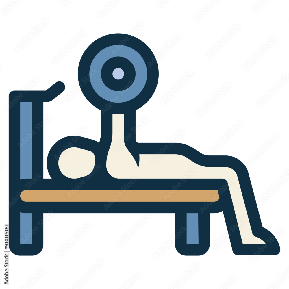 bench press workout gym activity icon bench press workout gym activity icon