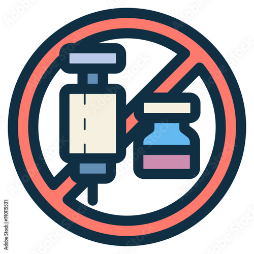 no steroid injection icon