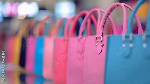 Colorful Handbags Displayed in a Retail Store During Daylight