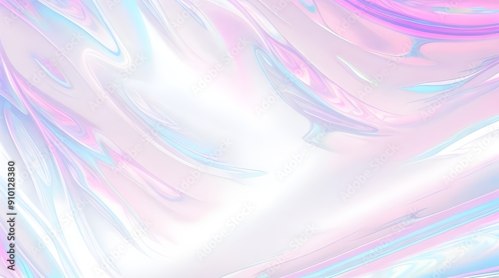 Holographic background seamless trendy iridescent light foil texture. Soft holographic pastel unicorn marble background pattern. Modern pearlescent blurry abstract swirl illustration.
Holographic background seamless trendy iridescent light foil texture. Soft holographic pastel unicorn marble background pattern. Modern pearlescent blurry abstract swirl illustration.
