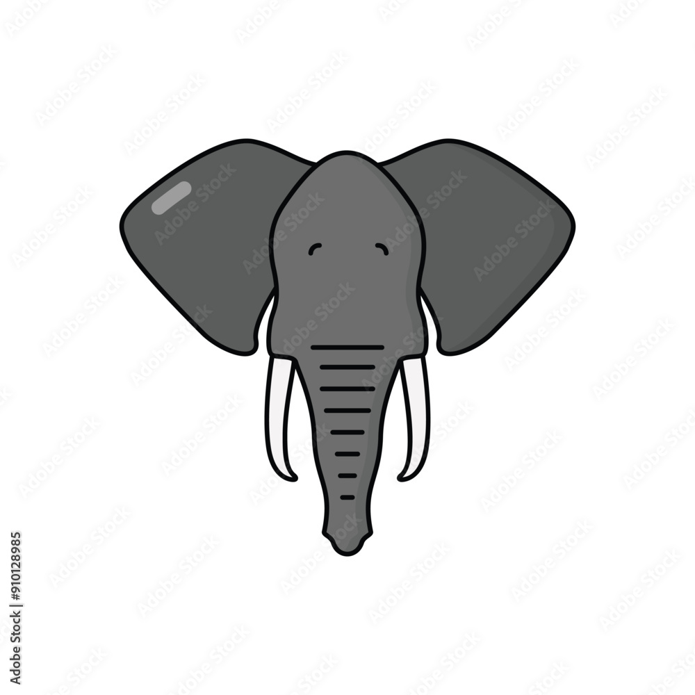 Fototapeta premium Elephant vector icon