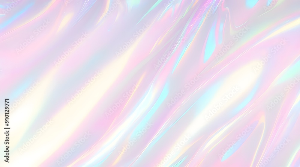 Holographic background seamless trendy iridescent light foil texture. Soft holographic pastel unicorn marble background pattern. Modern pearlescent blurry abstract swirl illustration.
Holographic background seamless trendy iridescent light foil texture. Soft holographic pastel unicorn marble background pattern. Modern pearlescent blurry abstract swirl illustration.