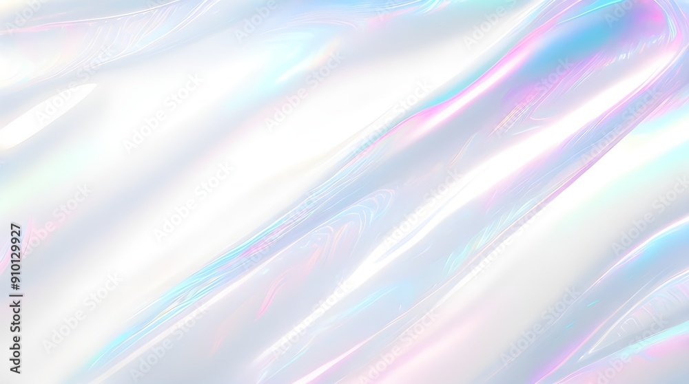 Holographic background seamless trendy iridescent light foil texture. Soft holographic pastel unicorn marble background pattern. Modern pearlescent blurry abstract swirl illustration.
Holographic background seamless trendy iridescent light foil texture. Soft holographic pastel unicorn marble background pattern. Modern pearlescent blurry abstract swirl illustration.