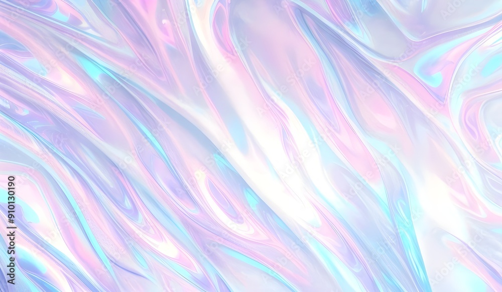 Holographic background seamless trendy iridescent light foil texture. Soft holographic pastel unicorn marble background pattern. Modern pearlescent blurry abstract swirl illustration.
Holographic background seamless trendy iridescent light foil texture. Soft holographic pastel unicorn marble background pattern. Modern pearlescent blurry abstract swirl illustration.