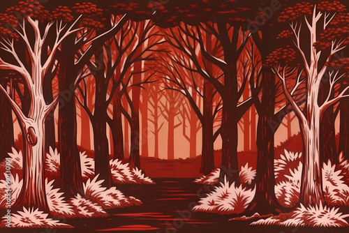 trees in the forest