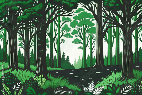 trees in the woods