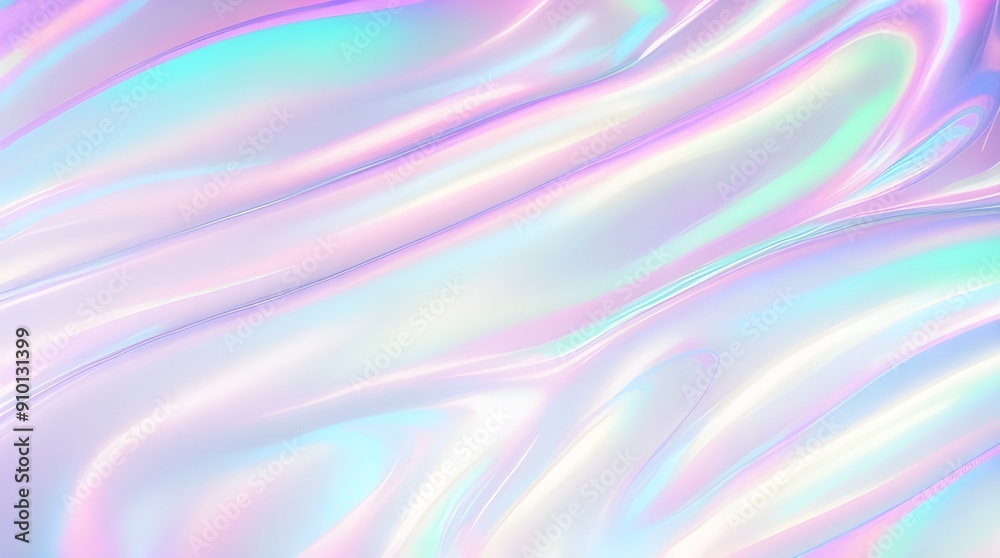 Holographic background seamless trendy iridescent light foil texture. Soft holographic pastel unicorn marble background pattern. Modern pearlescent blurry abstract swirl illustration.
Holographic background seamless trendy iridescent light foil texture. Soft holographic pastel unicorn marble background pattern. Modern pearlescent blurry abstract swirl illustration.