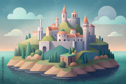 castle in the mountains