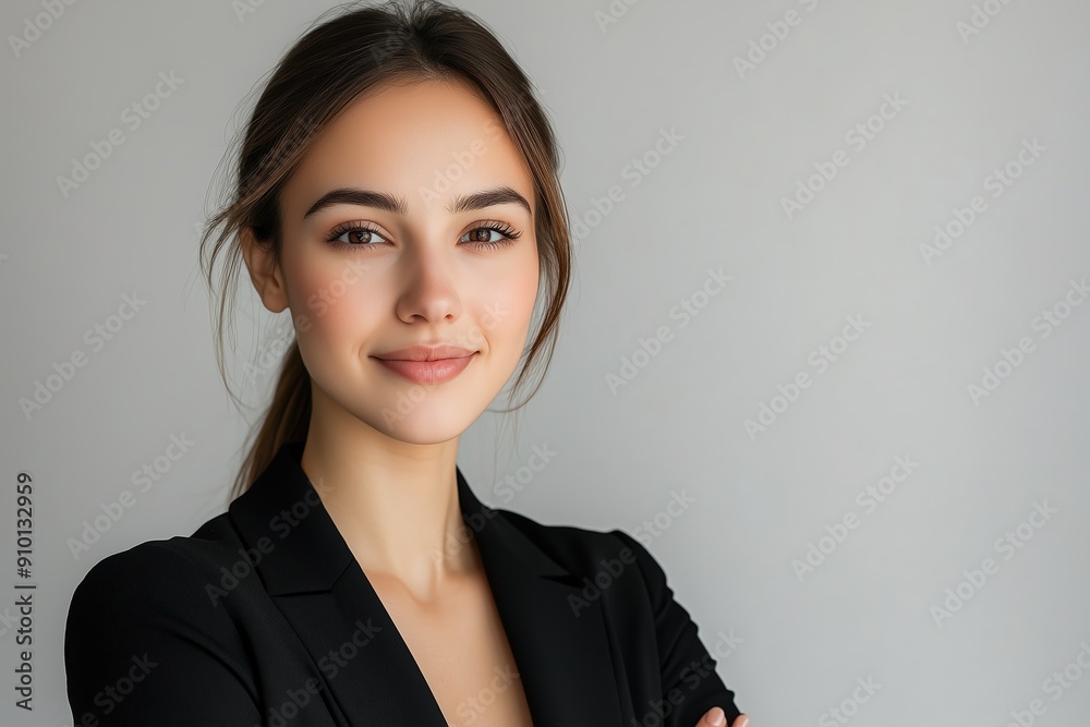 3:2 Professional Headshot Portrait of Confident Businesswoman Against Plain Background. Empowered Female Executive Exuding Leadership and Professionalism, for Corporate Branding and Marketing. 3:2 Professional Headshot Portrait of Confident Businesswoman Against Plain Background. Empowered Female Executive Exuding Leadership and Professionalism, for Corporate Branding and Marketing.