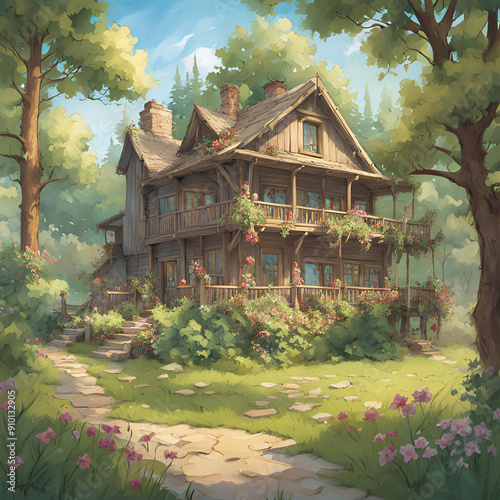 house in the forest