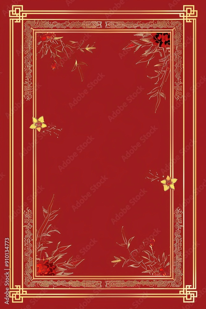 Obraz premium Mahjong Sets, border, background wallpaper, blank in the middle, minimalism, negative space, used for postcard template