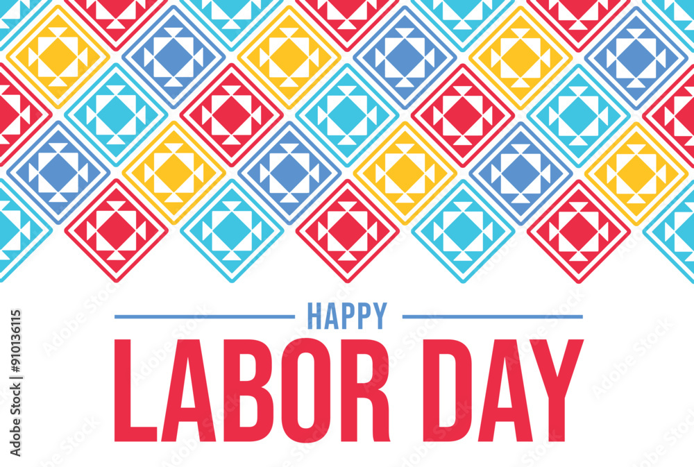 September 4 is Observed as Happy Labor Day. Happy Labor Day background. banner, poster, wallpaper, cards. Vector EPS 10.