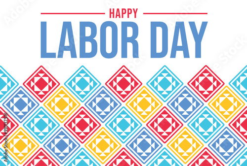 September 4 is Observed as Happy Labor Day. Happy Labor Day background. banner, poster, wallpaper, cards. Vector EPS 10.