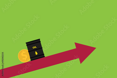Rising oil prices. Gas, fuel, gasoline prices.	