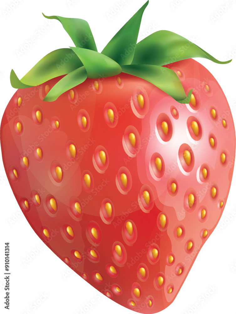 Obraz premium strawberry isolated on white background