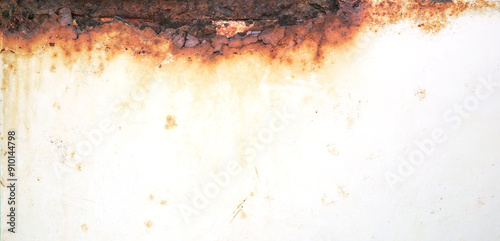 Wallpaper Mural Rust of metals plate texture with weathered. Corrosive grunge rusted on iron. The pattern of grunged rust on the wall on white background use as illustration.Rusty corrosion and oxidized.Panorama. Torontodigital.ca