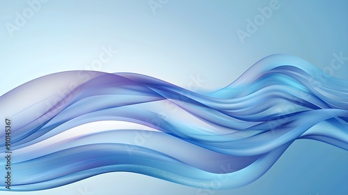 Abstract Blue Wave Background