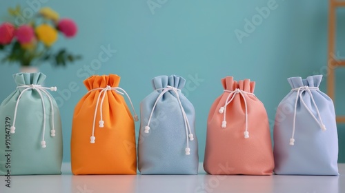 Colorful Tote Bags Displayed in a Modern Retail Store