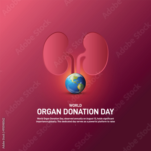 world organ donation day. world organ donation day creative banner, poster, social media post, template, background, postcard design etc.