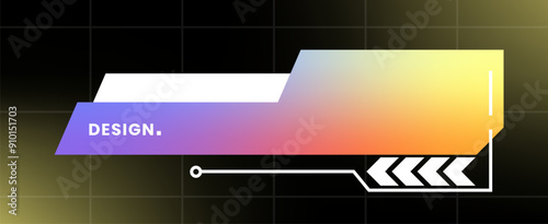 Modern pop up window illustration. Futuristic pop up interface.
