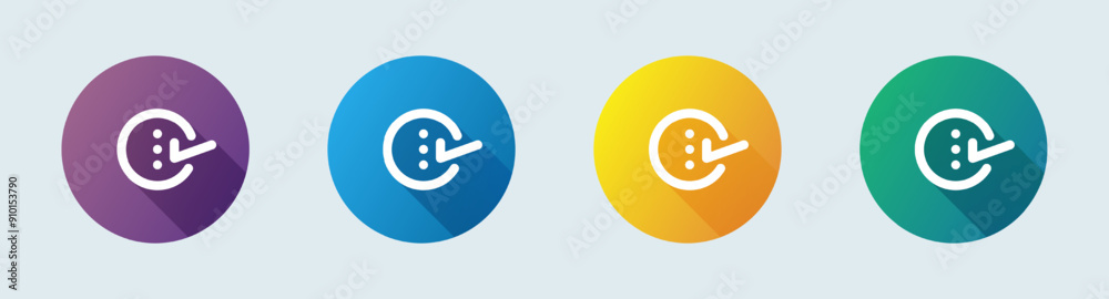 Option line icon in flat design style. Control signs vector illustration.