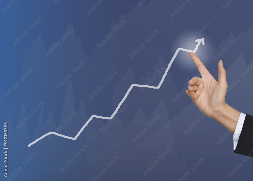 Hand drawing growth graphs of financial indicator and accounting market economy analysis chart, business strategy concept. businesswoman with financial graphs symbols on white background. Hand drawing growth graphs of financial indicator and accounting market economy analysis chart, business strategy concept. businesswoman with financial graphs symbols on white background.