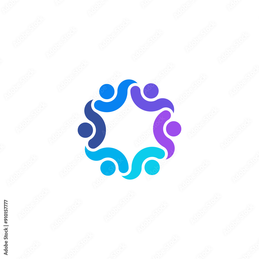 Community logo, teamwork logo design Community logo, teamwork logo design