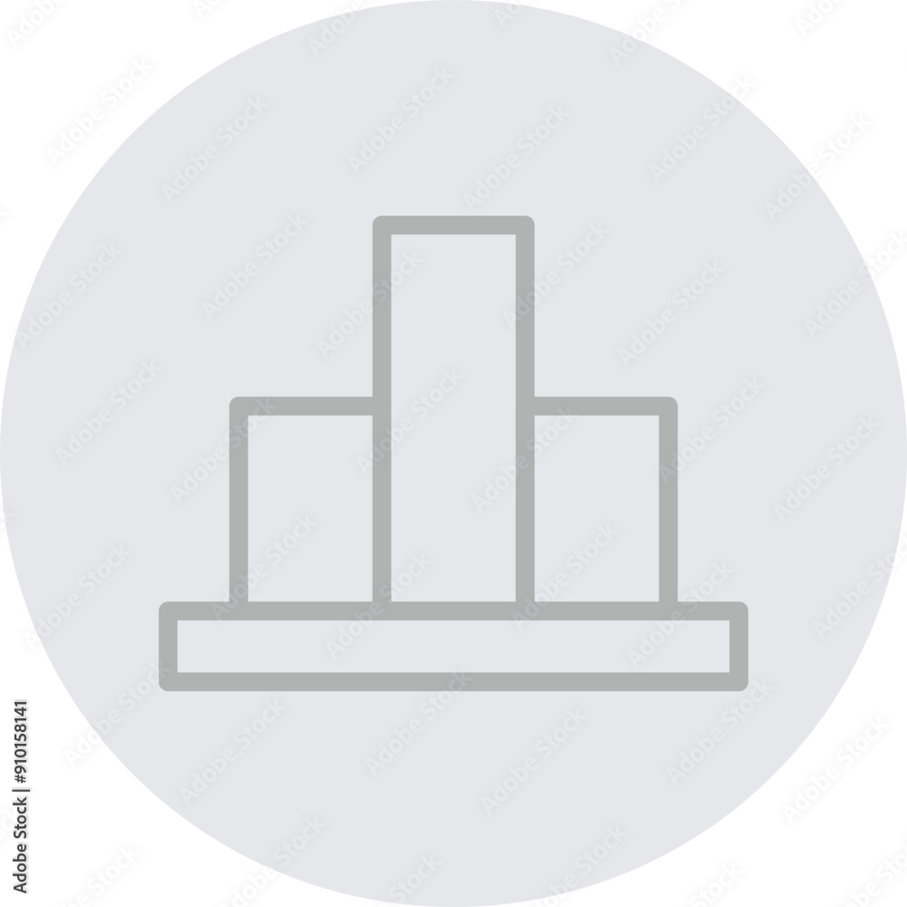 Podium Vector Line Grey Circle Grey Podium Vector Line Grey Circle Grey