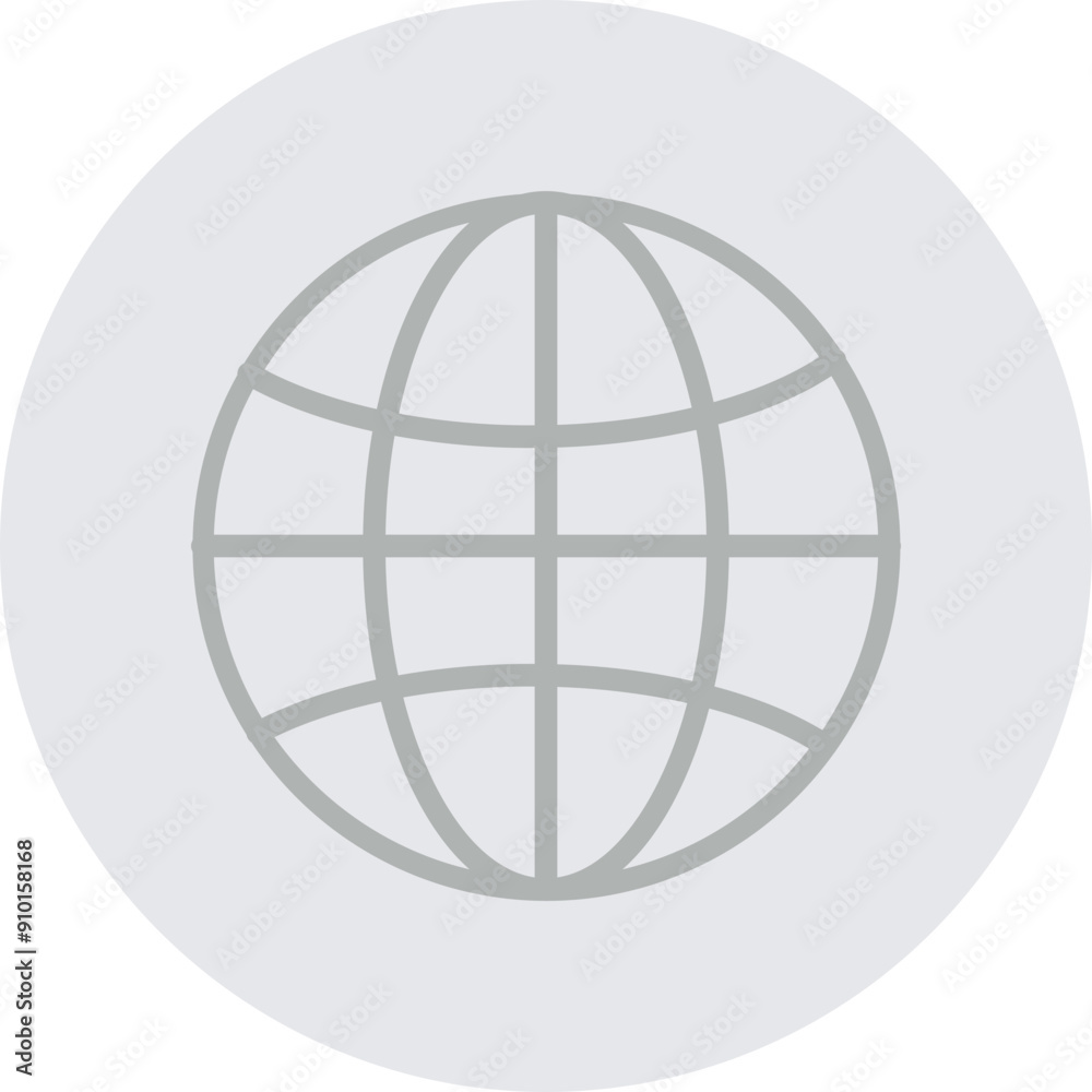 World Vector Line Grey Circle Grey World Vector Line Grey Circle Grey