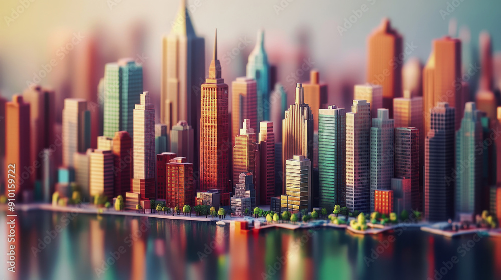 Obraz premium World Cities Day. a big city. megapolis