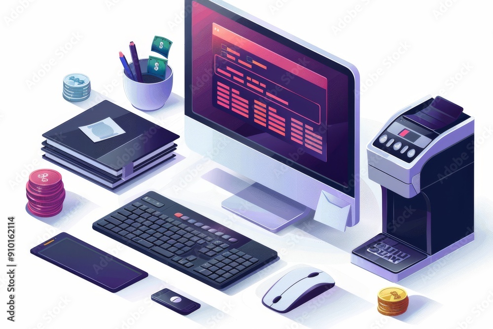 crypto curency didgital finance via computer office gadgets crypto curency didgital finance via computer office gadgets