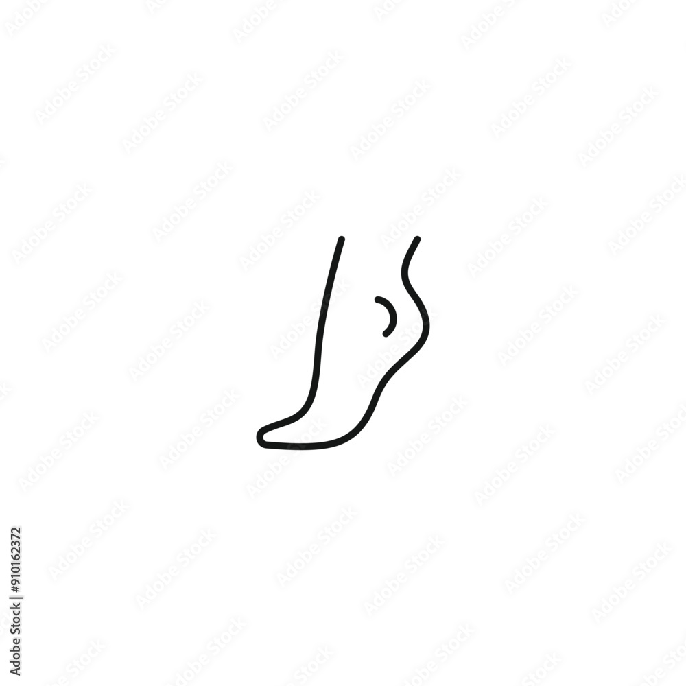 Foot ankle icon vector. EPS 10 editable vector Foot ankle icon vector. EPS 10 editable vector