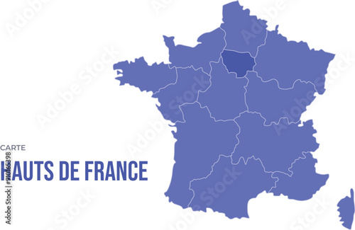 Infographie Carte France Hauts de France
