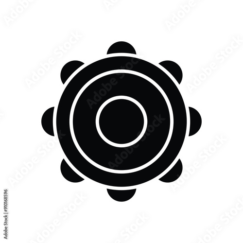 Tambourine  vector icon