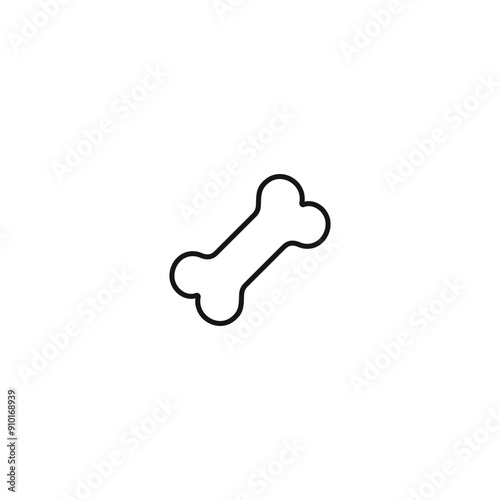 Bone icon vector. EPS 10 editable vector