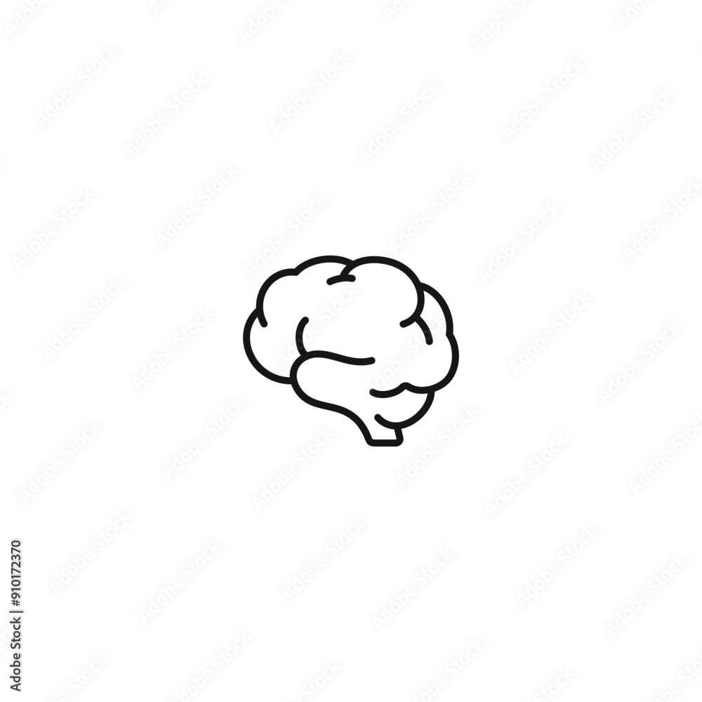 Brain icon vector. EPS 10 editable vector Brain icon vector. EPS 10 editable vector