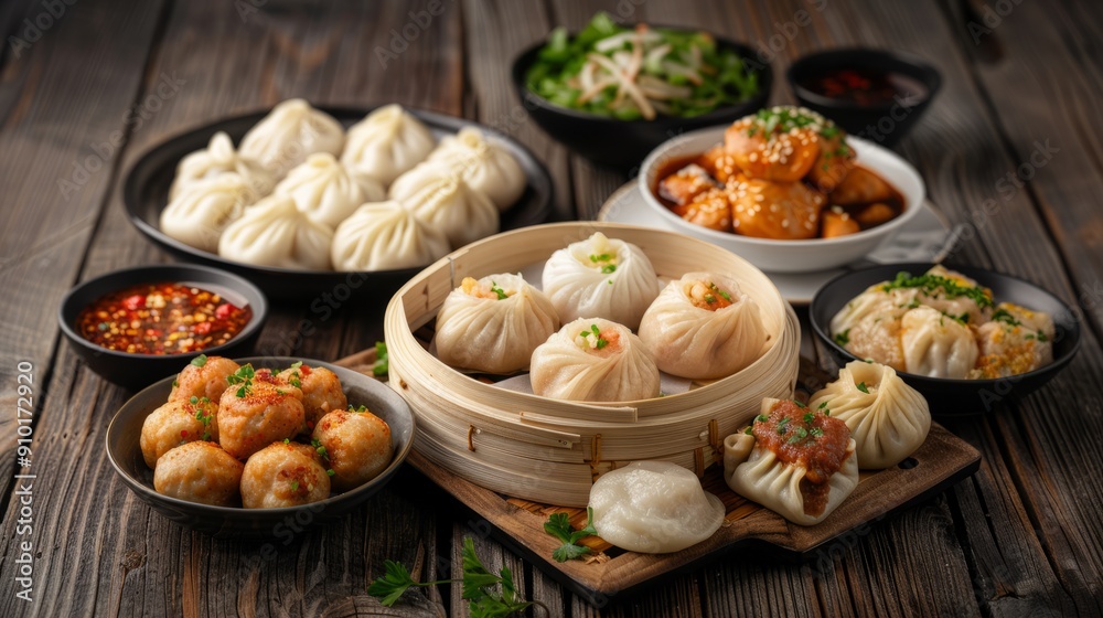 There are many varieties of dim sum to choose from. They look delicious and are suitable for restaurants to use in advertisements. There are many varieties of dim sum to choose from. They look delicious and are suitable for restaurants to use in advertisements.