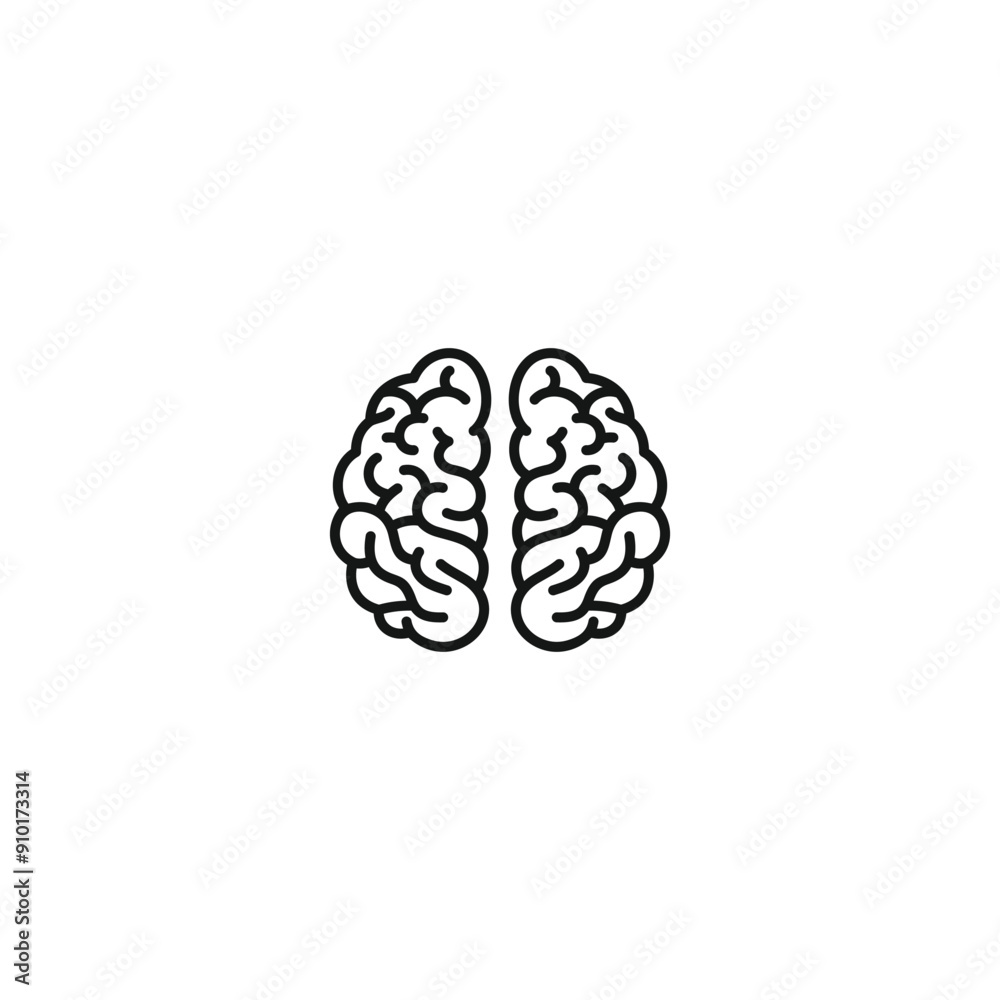 Brain icon vector. EPS 10 editable vector Brain icon vector. EPS 10 editable vector