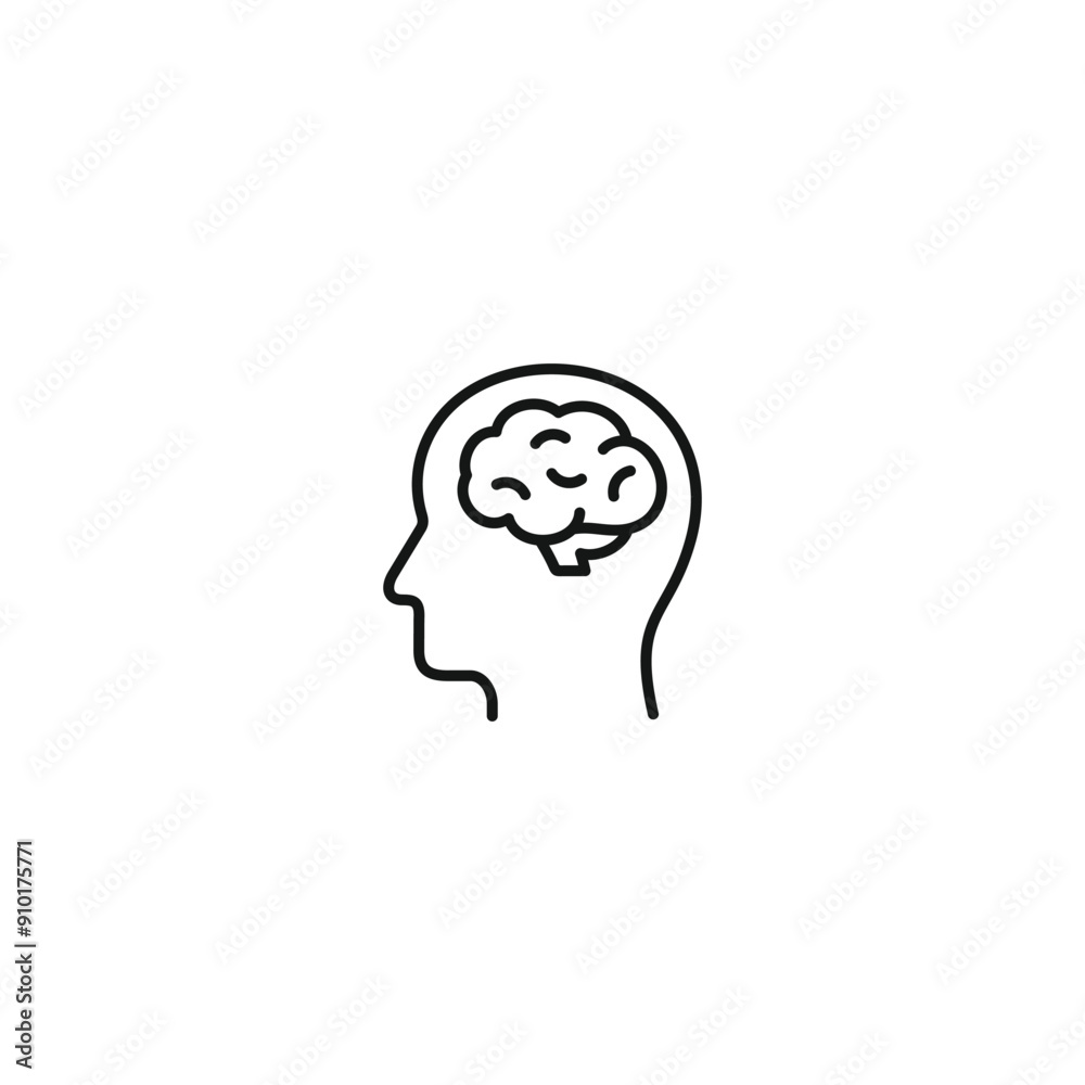 Brain icon vector. EPS 10 editable vector Brain icon vector. EPS 10 editable vector