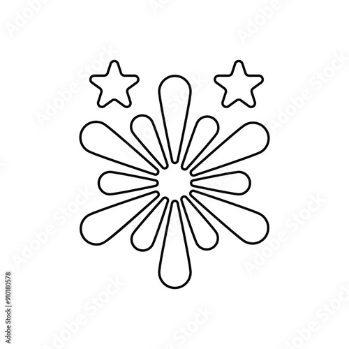 Fireworks vector icon