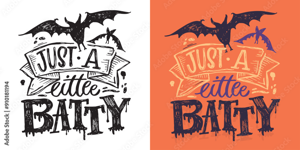 Obraz premium Cute hand drawn doodle lettering quote- fall vibes. Lettering for t-shirt design, mug print, bag print, clothes fashion. 100% hand drawn vector image.
