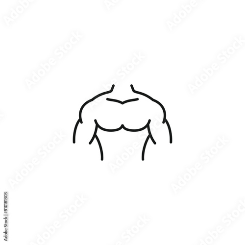 Chest icon vector. EPS 10 editable vector