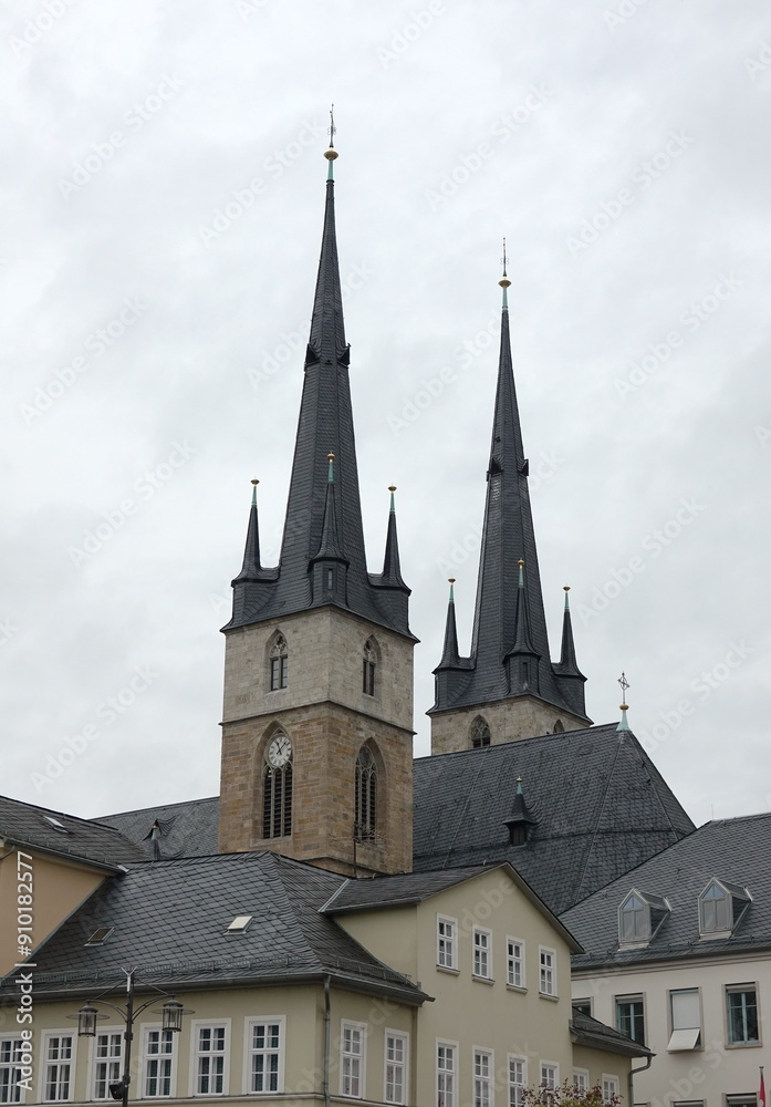 Fototapeta premium Stadtkirche in Saalfeld/Saale