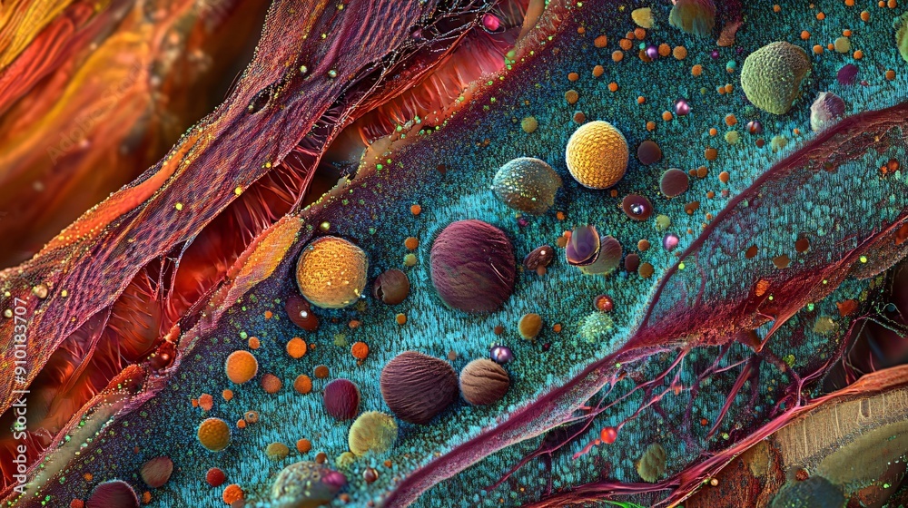 This microscopic image provides a detailed view of the microfiber world ...
