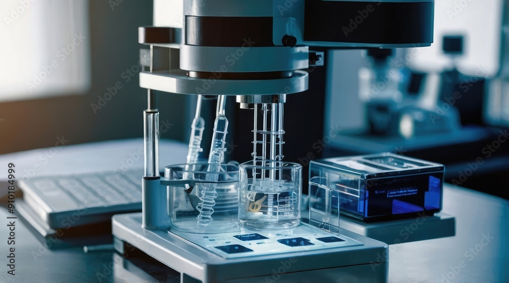 Laboratory Equipment with Beaker and Glass Tubes Laboratory Equipment with Beaker and Glass Tubes