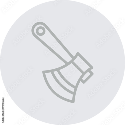 Axe Vector Line Grey Circle Grey