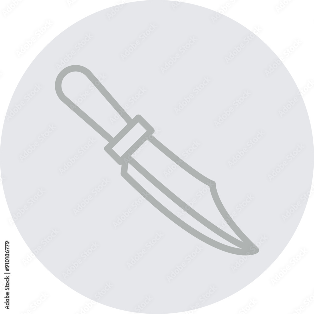 Knife Vector Line Grey Circle Grey Knife Vector Line Grey Circle Grey