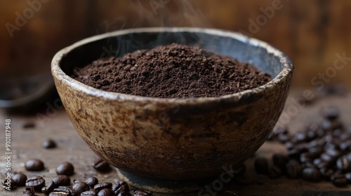 A day of fortune-telling on coffee grounds. coffee grounds