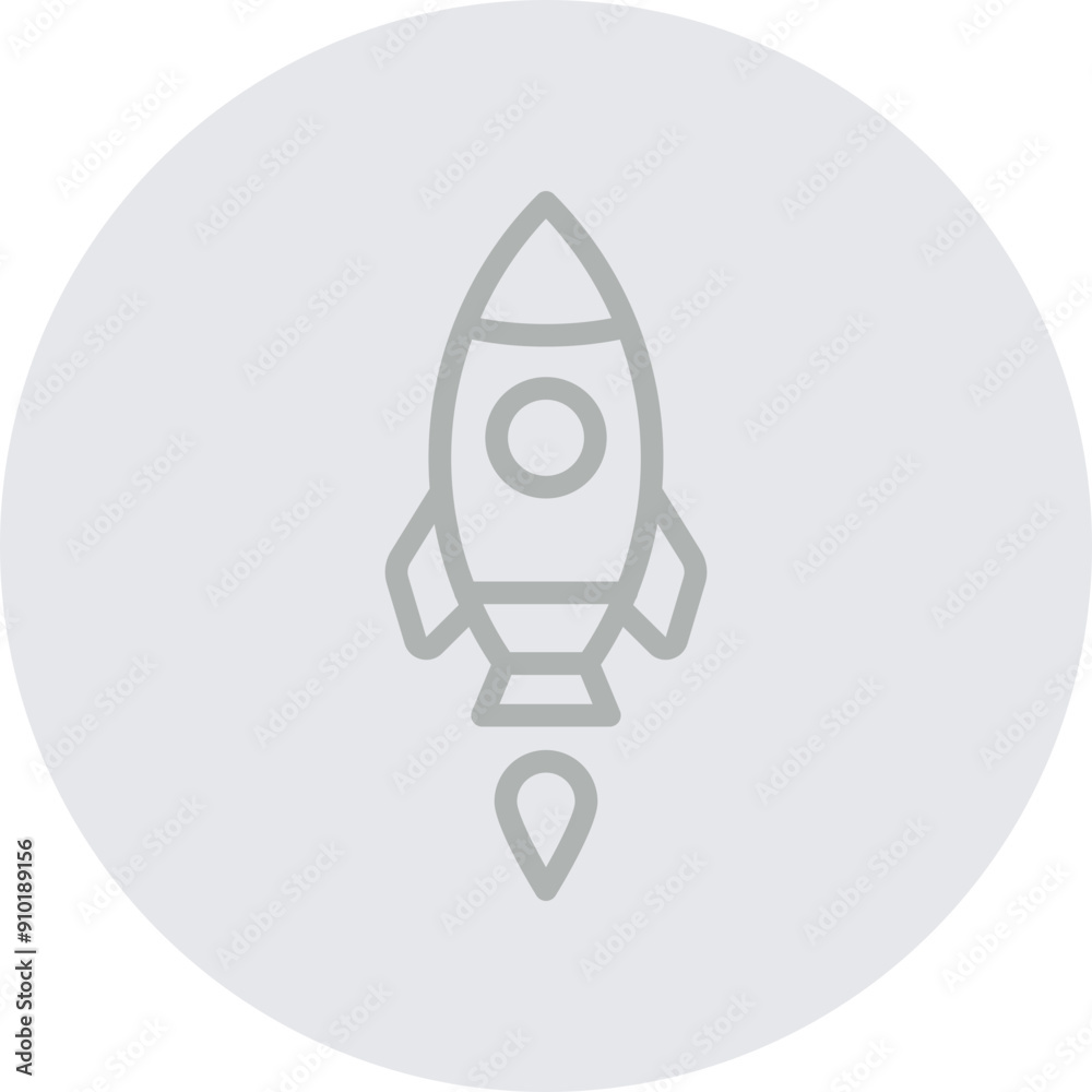 Startup Vector Line Grey Circle Grey Startup Vector Line Grey Circle Grey